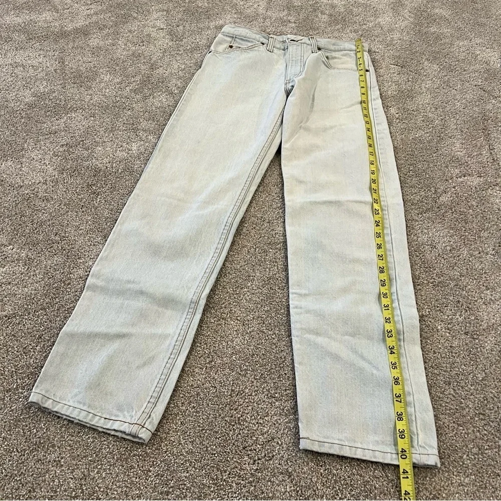 VTG Levi's Blue Jeans Mens 31x32 Orange Tab Vintage Light Wash USA Vintage Levi